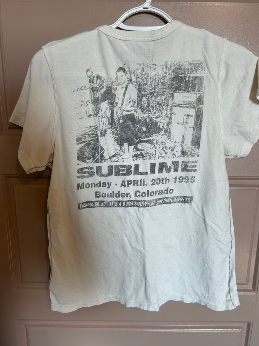 Free People Cream Graphic Short Sleeve Tee - Picture 3 of 3